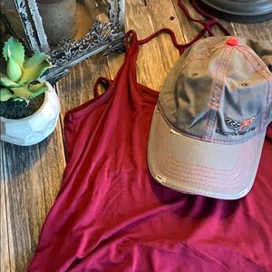 Corvette Velcro Closure Distressed Grey Hat